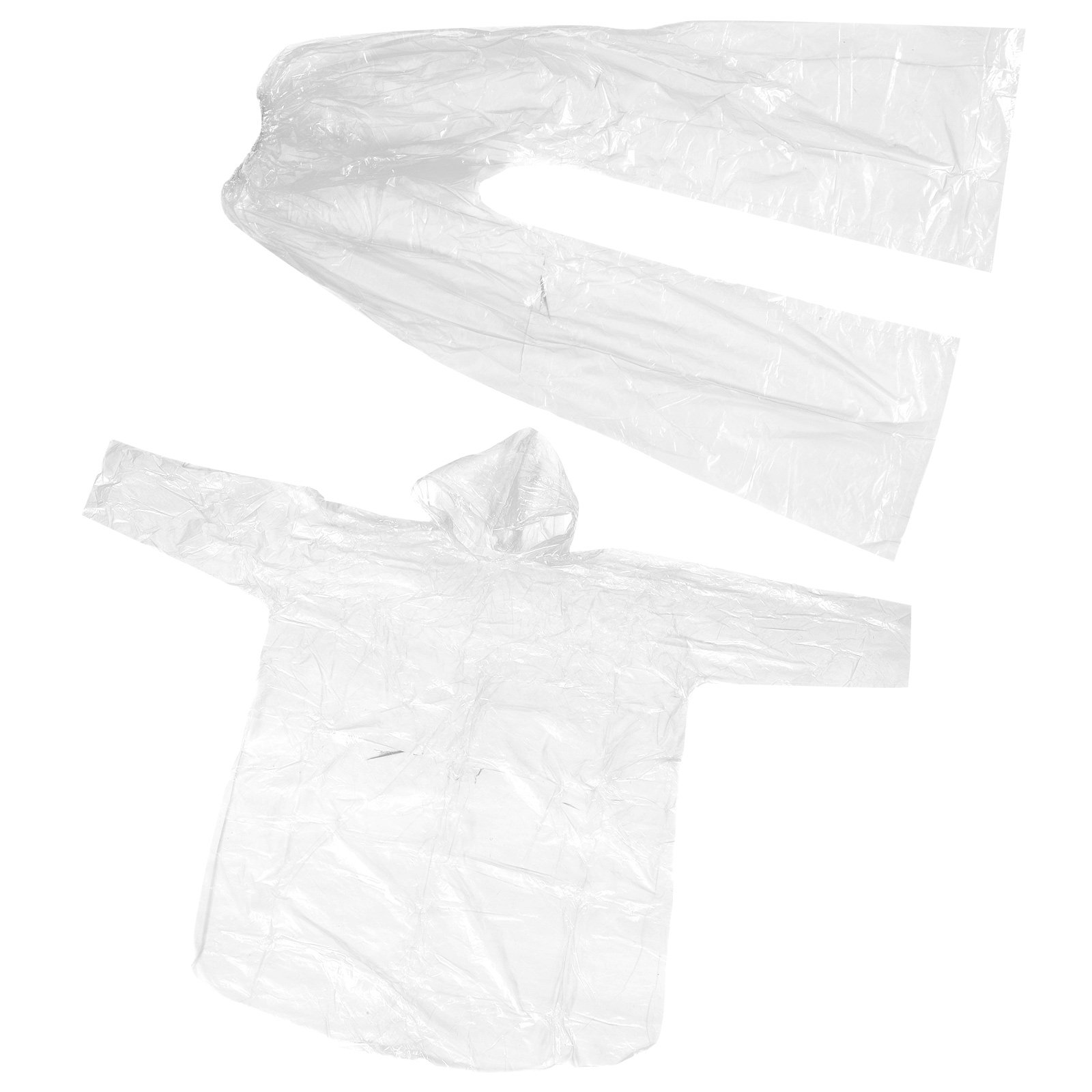 Emergency Poncho Rain - Ensemble de ponchos de pluie transparents